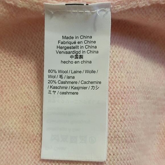 J Crew Cashmere Wool Blend Pink Sweater Mock Neck Quiet Luxury Classic Casual XS - Picture 12 of 13